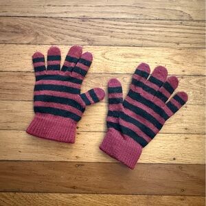 Kids striped gloves